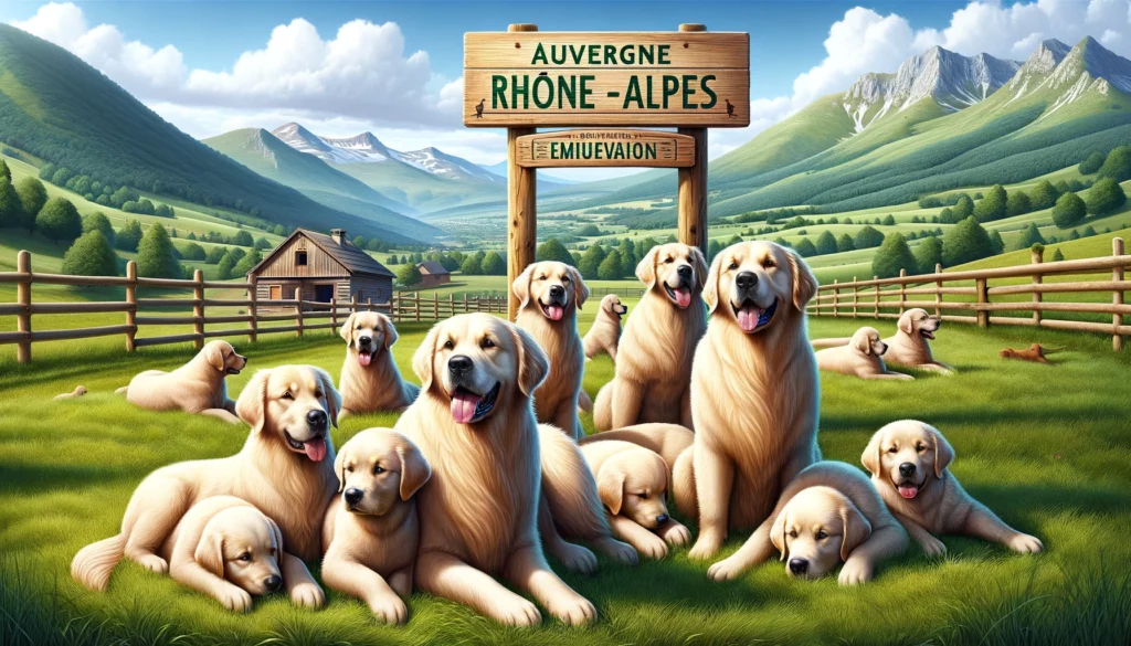 elevage golden retriever auvergne rhone alpes