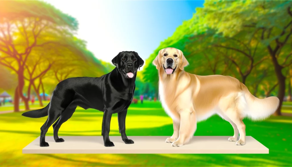 labrador vs golden retriever