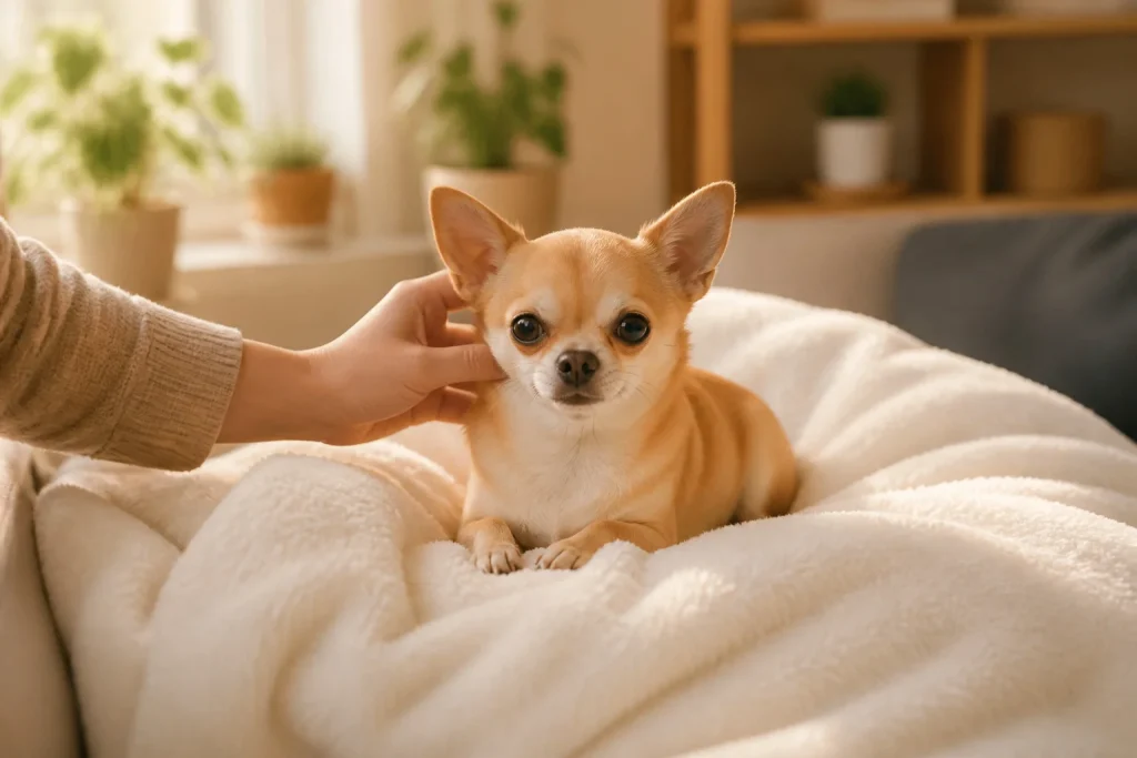 Douceur et affection chihuahua choye